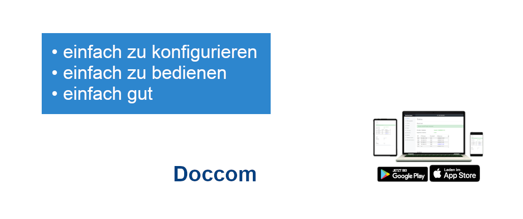 Konfigurierbar über Browser und APP